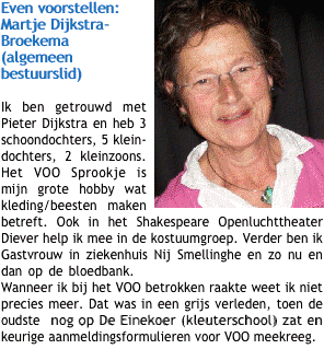 Even voorstellen: Martje Dijkstra- Broekema (algemeen bestuurslid)